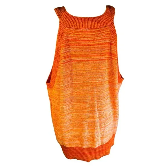 Est. 1945 Orange Knit Tank Top Women Size 22/24W NWT! - Picture 3 of 8